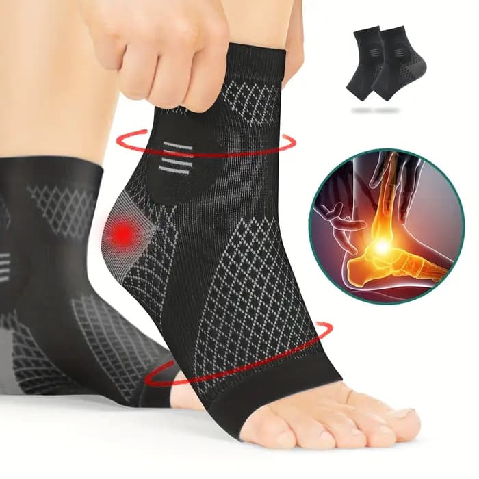 1 paire de chaussettes de Compression de cheville