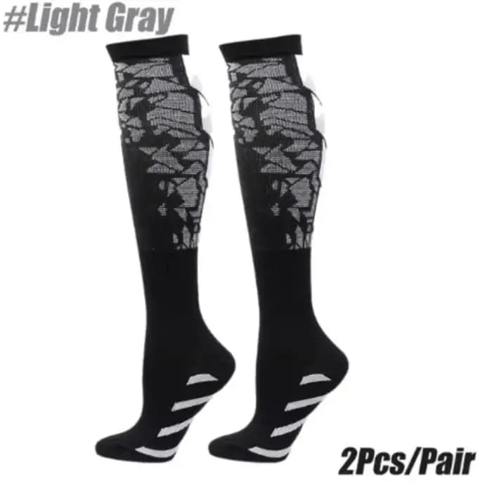1 paire de chaussettes de sport à compression pour femmes et hommes, chaussettes de soutien des mollets pour la course à pied, les infirmières, la circulation de la grossesse, l'athlétisme