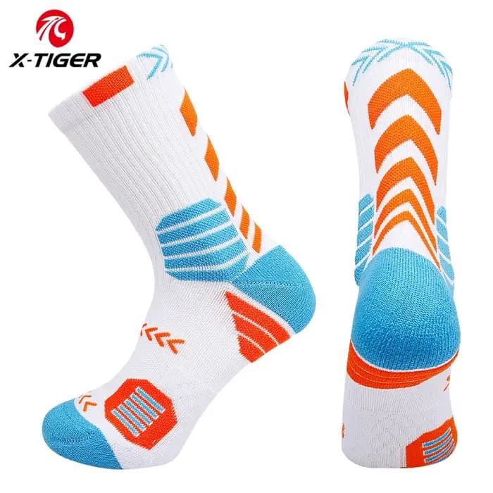 X-TIGER sport cyclisme chaussettes respirant coton Aero chaussettes vélo chaussette course randonnée Camping Football basket-ball chaussettes unisexe