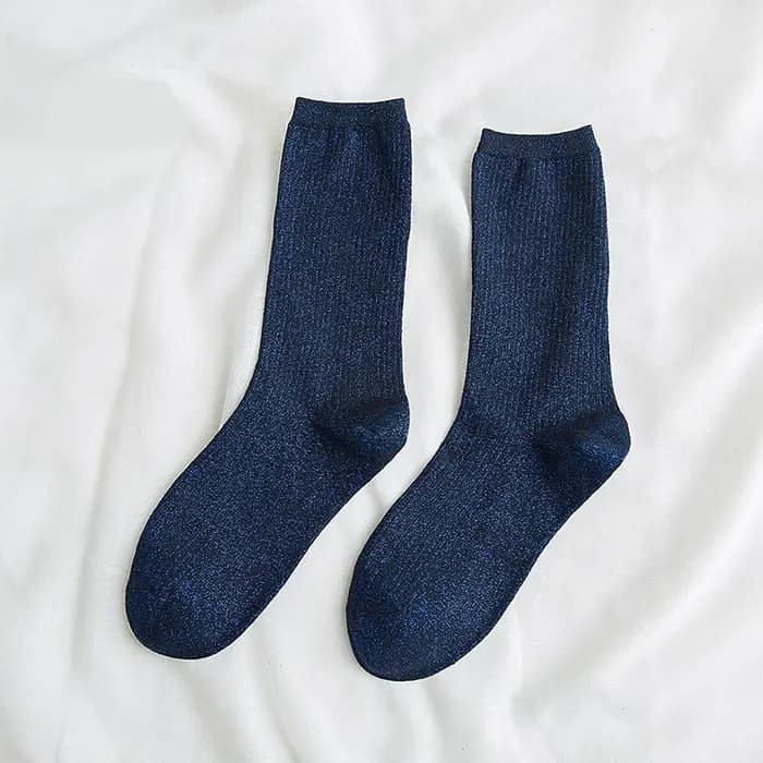 Chaussettes à paillettes brillantes pour femmes