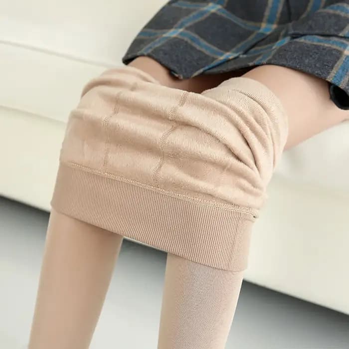 Collants doublés polaire confortables pour femmes, leggings chauds et extensibles à taille haute pour l'hiver, sous-vêtements thermiques épais et chauds, pantalons collants