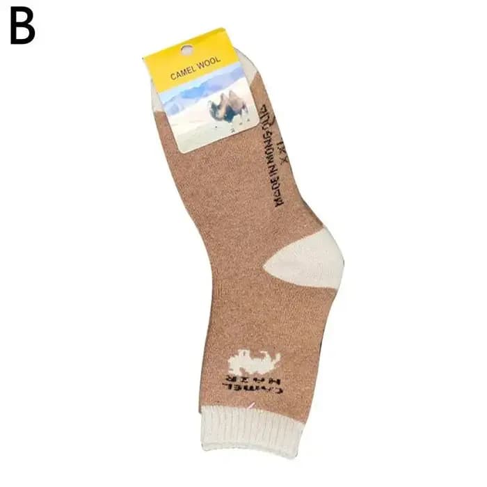1 paire hiver épaissi chaud Terry Camel chaussettes pour hommes et femmes chameau du nord