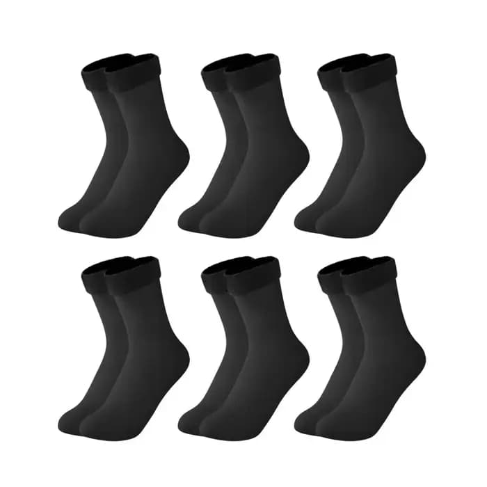 1-5 paires hiver neige chaussettes femmes hommes velours épaissi moyen Tube couleur unie sol thermique sommeil