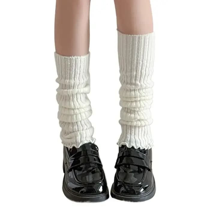 Nouveaux chauffe-jambes Lolita tricotés pour femme