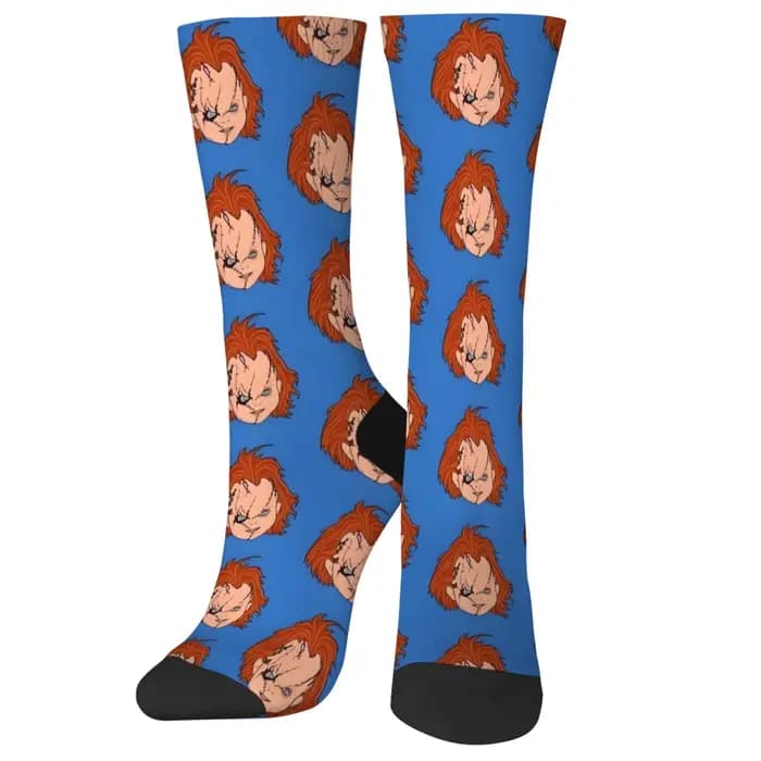 Horreur Chucky poupée bande dessinée chaussettes drôle heureux hommes