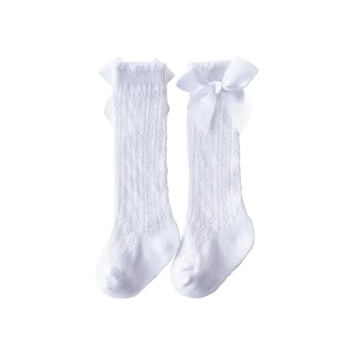Chaussettes hautes respirantes pour bébés filles