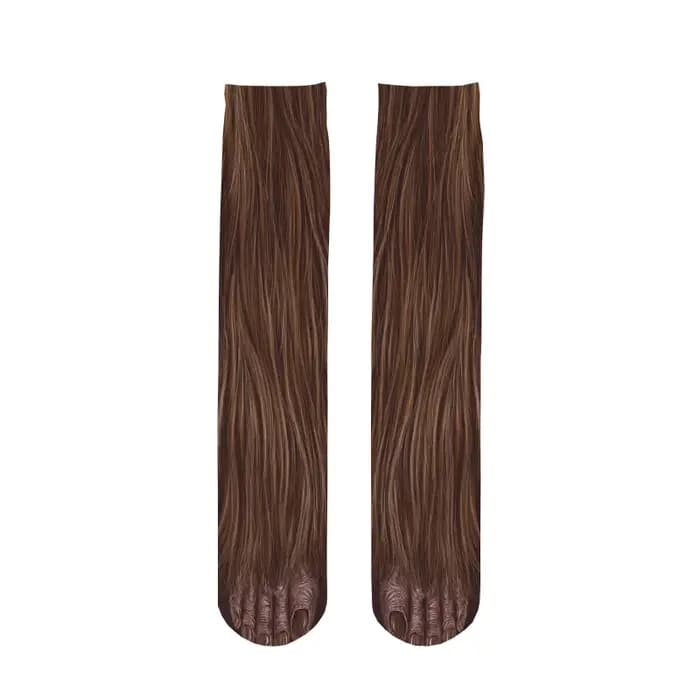 Funny Tiger Leopard Skin Socks For Women Elastic Multiple Choice Animal Paws Unisex Nylon Stockings Harajuku Casual Long