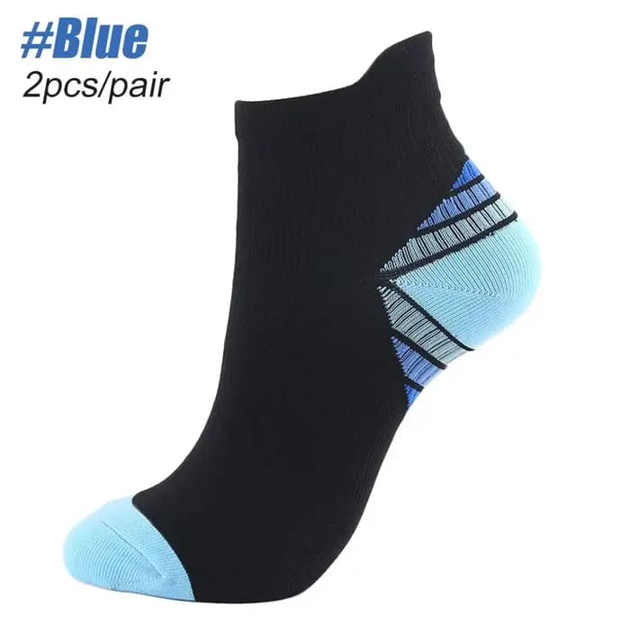 GOMOREON 1 paire de chaussettes de compression de cheville pour hommes et femmes, chaussettes de cou