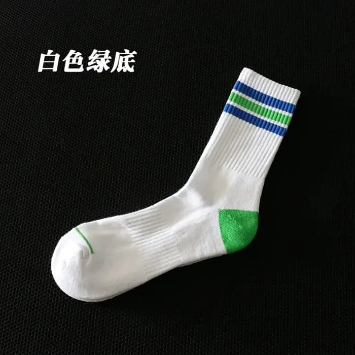 Chaussettes tube en coton absorbant la transpiration pour hommes