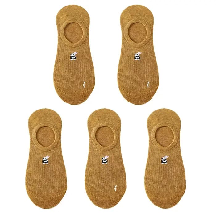 5 paires de 10 pièces printemps mode chaussettes femmes dessin animé animal broderie coton