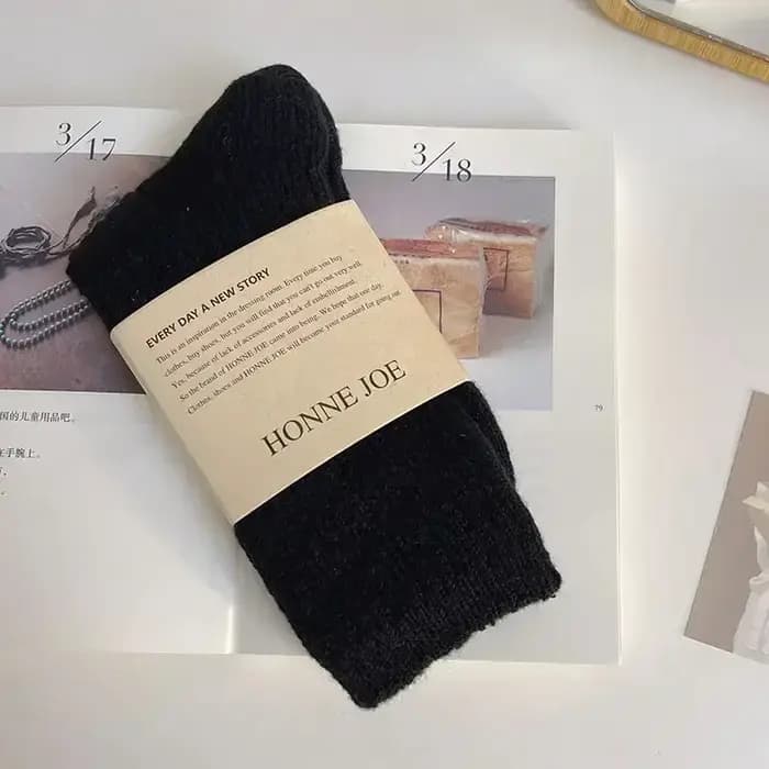Chaussettes longues en laine et cachemire pour femmes