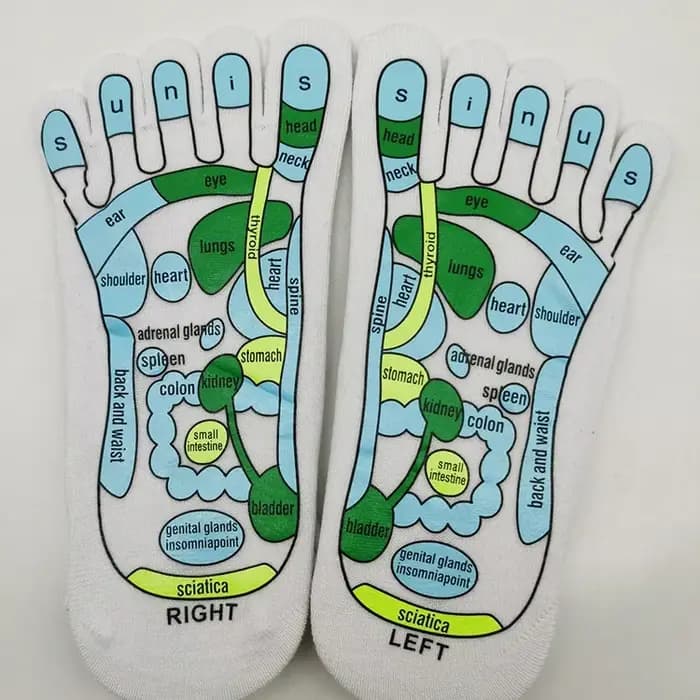 Chaussettes d'acupression pour la physiothérapie et le massage