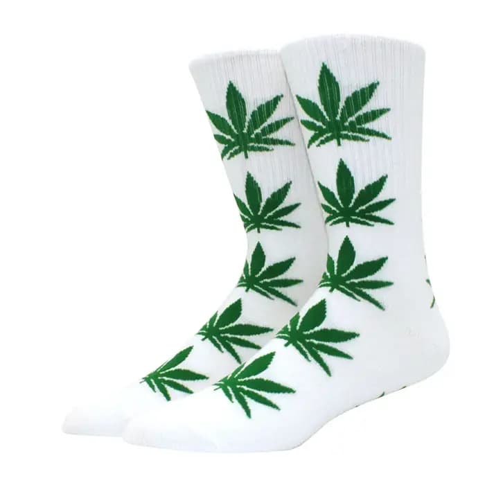 Pas cher femmes hommes cheville érable chaussette chanvre Meias feuille femme printemps été mauvaises herbes Skateboard Hip Hop chaussettes