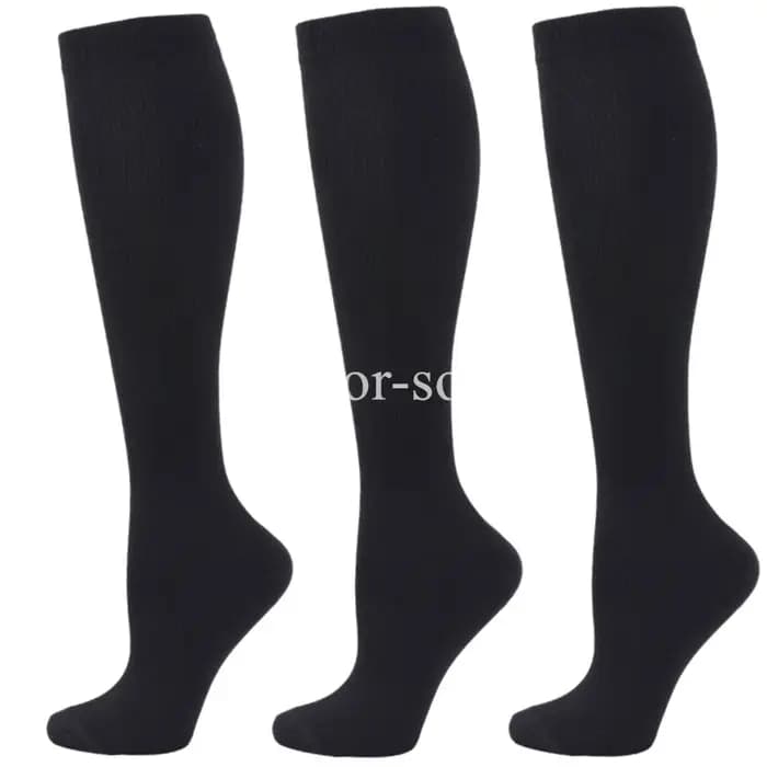 3 paires de chaussettes de Compression pour hommes et femmes, chaussettes de Sport de course, Crossfit gradué, entraînement, course à pied, récupération, cyclisme en plein air
