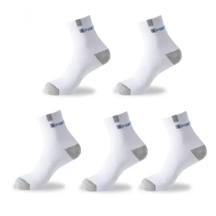 Chaussette en coton pour hommes Sport respirant doux lettre mode baskets haute élastique moyen Tube bas serviette Sox été course