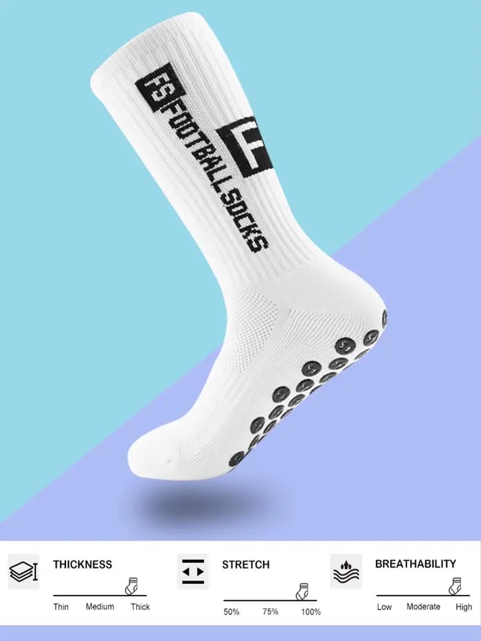 4 paires de chaussettes de Football antidérapantes pour hommes