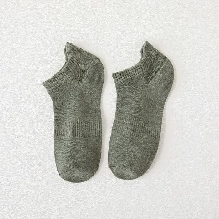 Chaussettes courtes respirantes en coton fin pour hommes