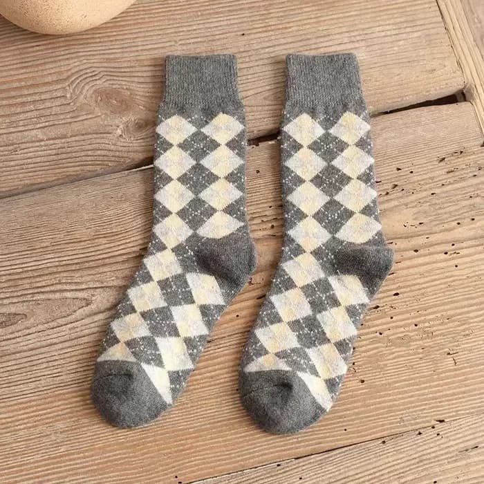 Chaussettes en laine optique pour femmes