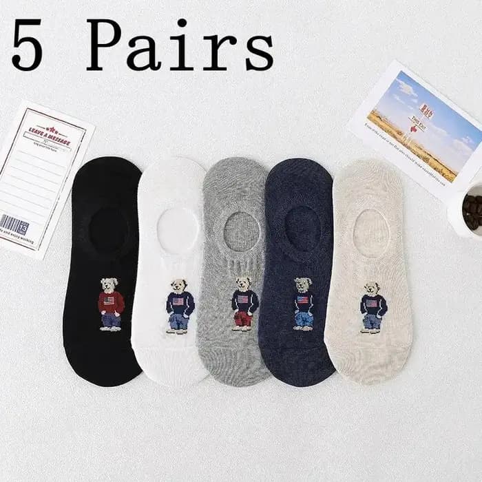 Chaussettes d'ours de dessin animé pour hommes
