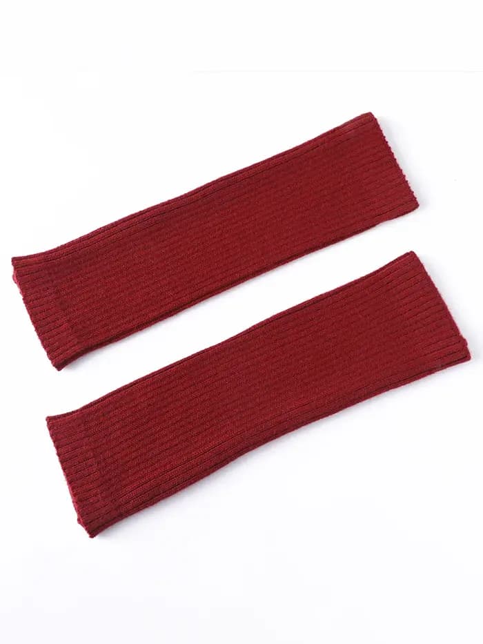 Tricot femmes mollet chauffe côtelé jambe chaud JK véritable laine mélange cheville garniture botte chaussettes automne hiver pied couverture sans pression Y2k