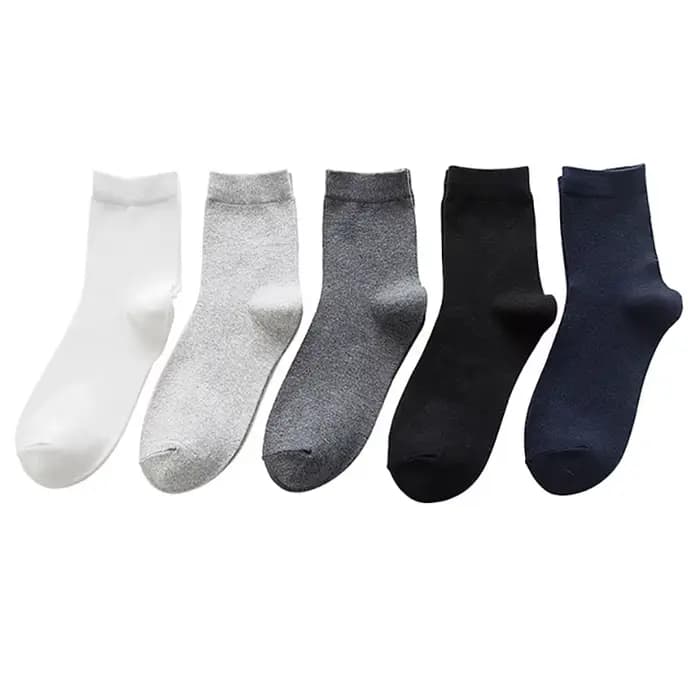 5 paires/lot grande taille hommes chaussettes coton 42