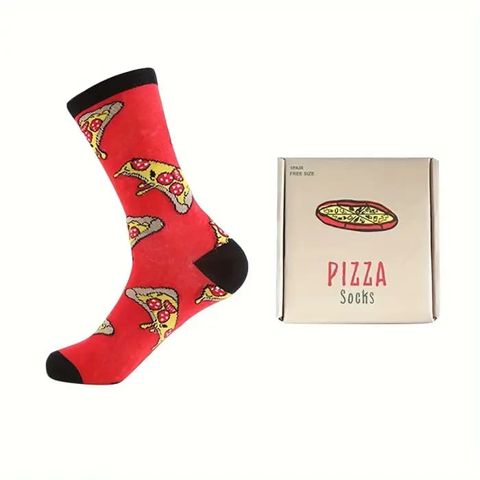 1 Paire de Chaussettes Créatives en Coton Mi-Mollet