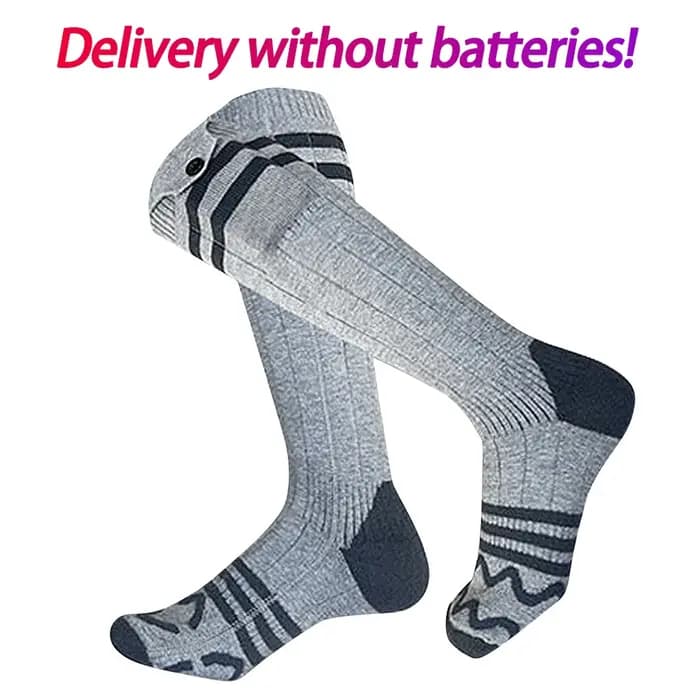 Chaussettes thermiques électriques métropolitaines pour hommes et femmes, chaussettes chauffantes lavables, chauffe-pieds de ski en plein air, sports d'hiver