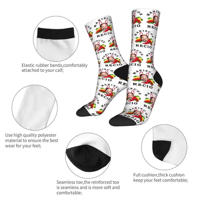 Antonio Recio chaussettes Design bas antidérapants Couple chaussettes chaud doux automne gothique course chaussettes de sport