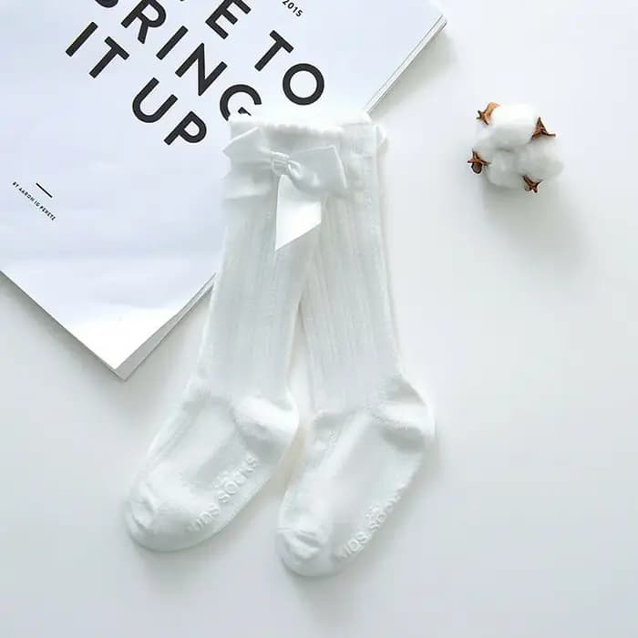 Chaussettes longues et douces en dentelle de coton pour bébés filles, vêtements d'été pour enfants, 100% coton, nouveau