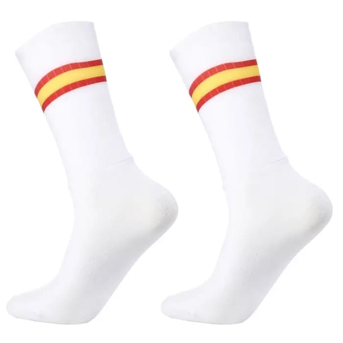 Aero cyclisme été Anti chaussettes Whiteline Slip Silicone