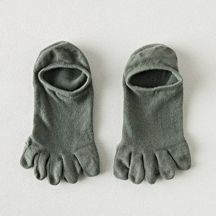 Chaussettes à cinq doigts pour femmes, en pur coton, à cinq orteils, absorbant la sueur, Tube central, à bout fendu, chaudes pour l'hiver