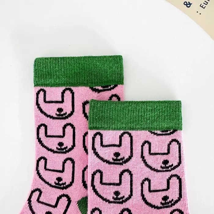 Trois paires de chaussettes polyvalentes, douces et confortables de style coréen pour filles, avec m
