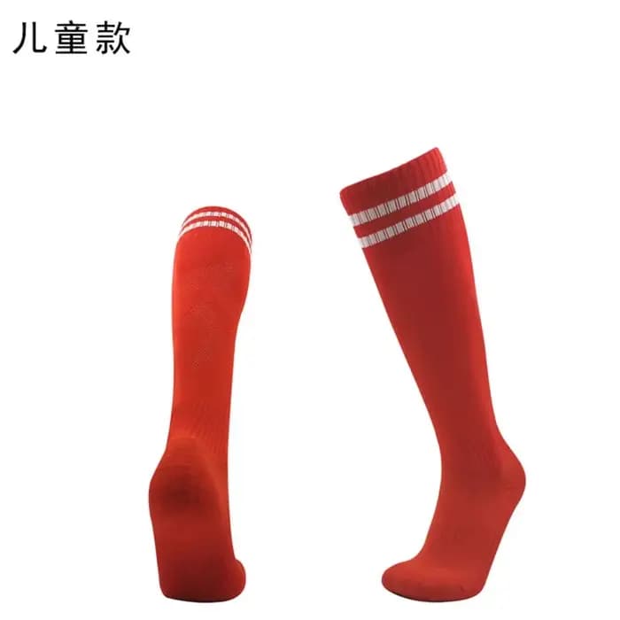 Chaussettes de football pour hommes et femmes chaussettes de football respirantes à rayures adaptées aux adolescents enfants chaussettes de sport de rugby en cours d'exécution