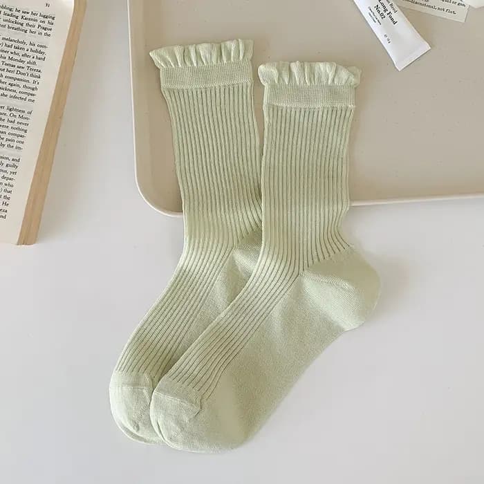 Chaussettes pour femmes couleur bonbon nouvelle mode d'été