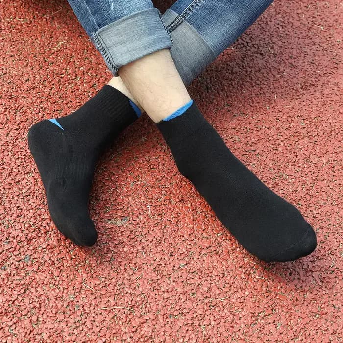 5 paires/lot hommes chaussettes de course décontracté respirant Sports de plein air coton