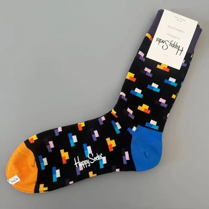Happy chaussettes mode hommes mi-tube coton