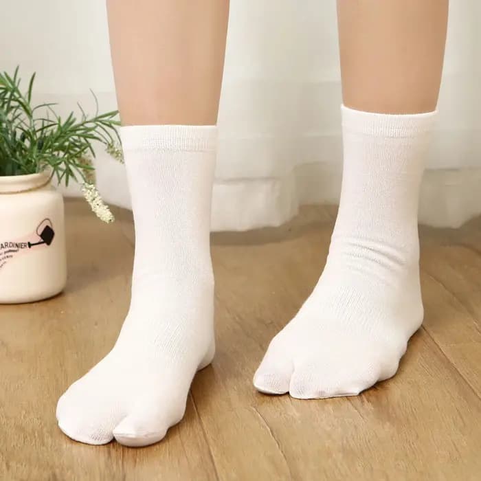 Chaussettes sabots japonais en coton pour hommes et femmes