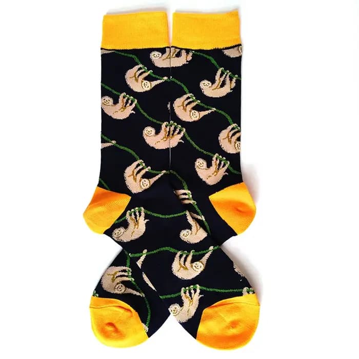 Nouvelles chaussettes heureuses hommes drôle fruits animaux bière nourriture coton