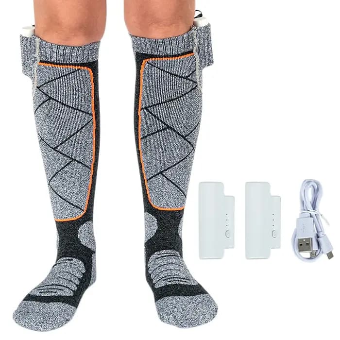 Chaussettes chauffantes électriques 3 modes réglables