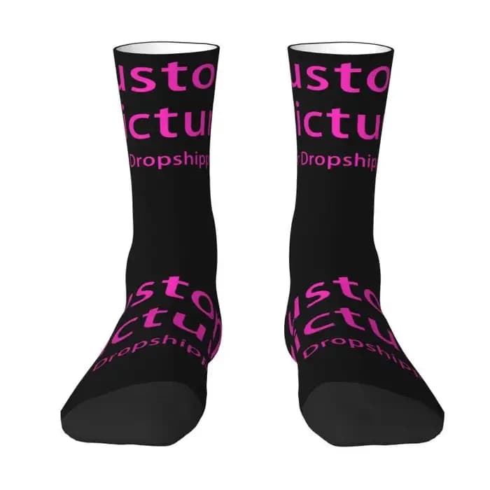 Chaussettes unisexes avec Logo Photo personnalisé pour hommes
