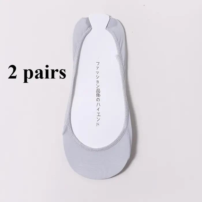 Chaussettes invisibles pour femmes, antidérapantes en silicone, pour chaussures à talons hauts, en soie glacée fine, demi-palmes, pour l'été