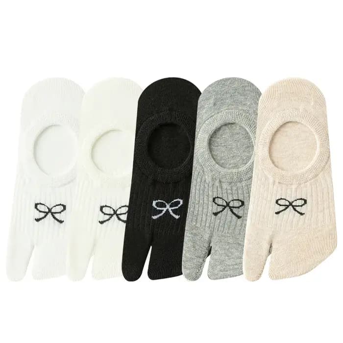 5 paires de chaussettes à cinq doigts pour femmes