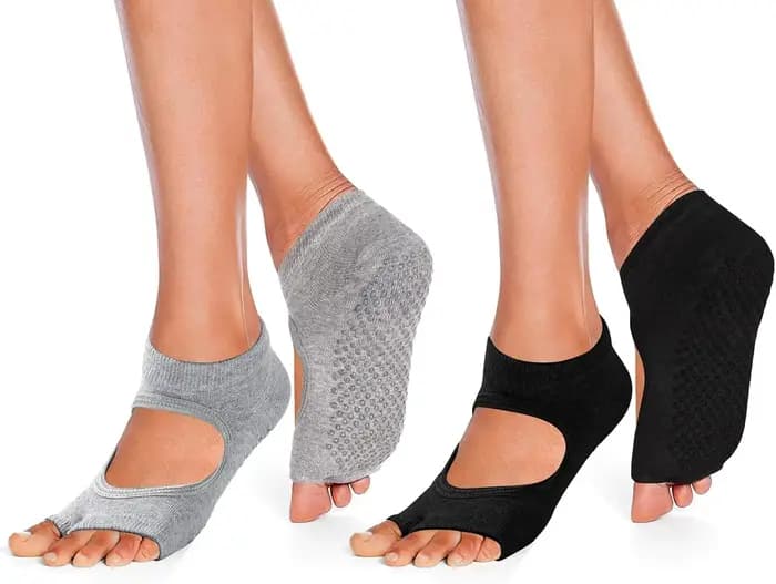 Chaussettes de yoga antidérapantes pour femmes