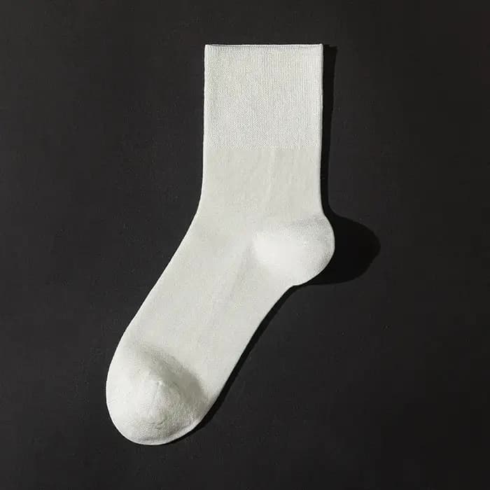 Chaussettes habillées en soie véritable pour hommes