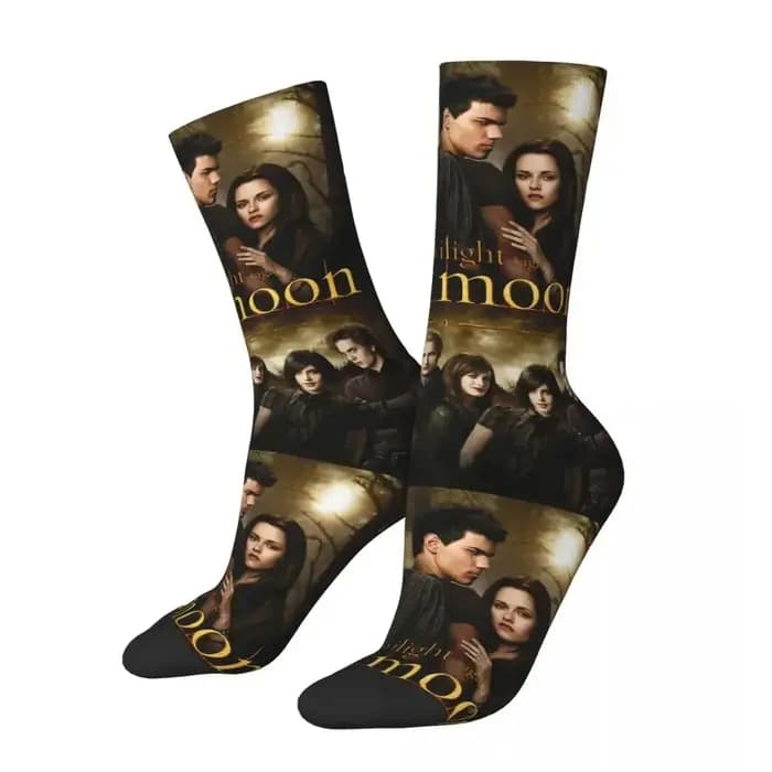 Happy Men – chaussettes pour homme et femme, chaussette graphique de la Saga du crépuscule, Edward Bella, Vampire, printemps, été, automne et hiver