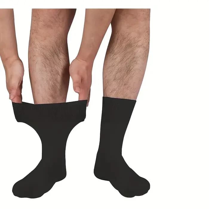1 paire de chaussettes diabétiques pour hommes et femmes