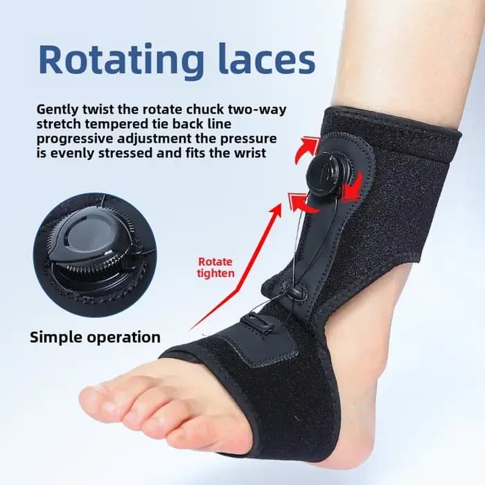 Support de cheville Compression pied goutte orthèse Varus
