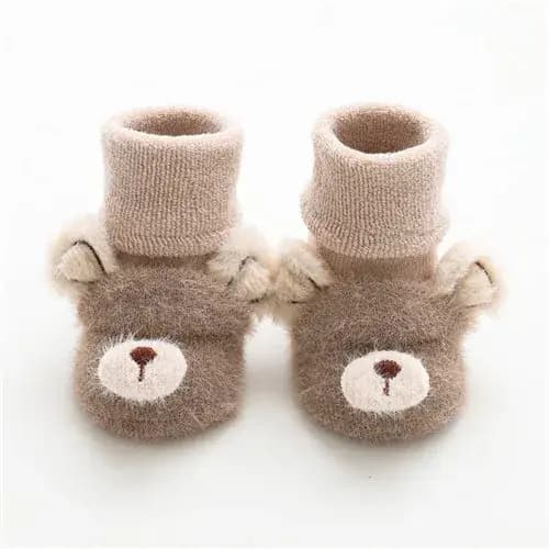 Chaussettes d'hiver coordonnantes en coton pour bébé