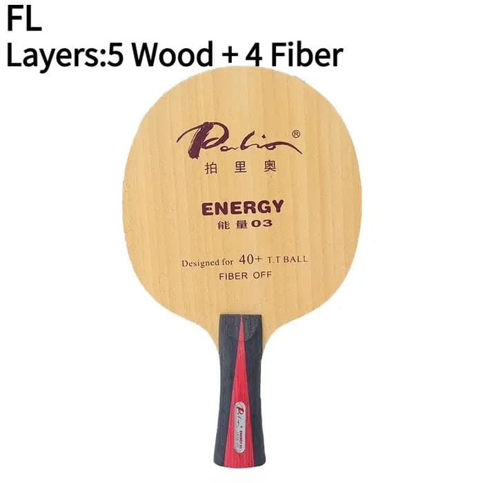 Palio Energy 03-06 Raquette de tennis de table professionnelle en fibre de carbone et bois