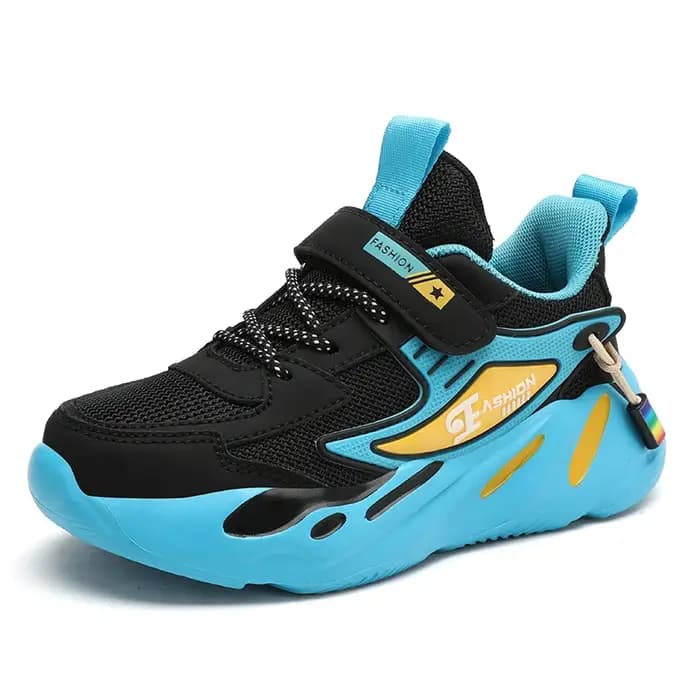 Baskets enfant chaussures de Sport pour garçons mode cuir enfants respirant maille confort